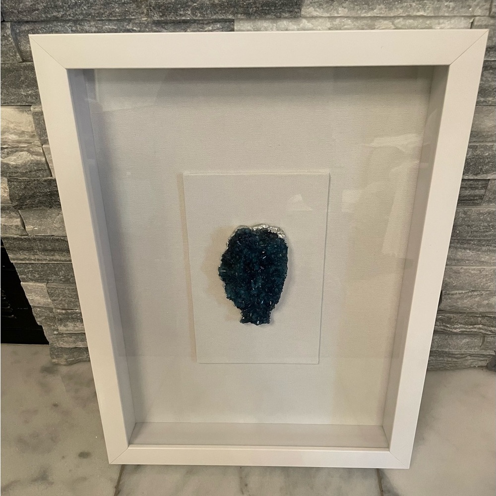 Z Gallerie Sapphire Crystal Framed Wall Art